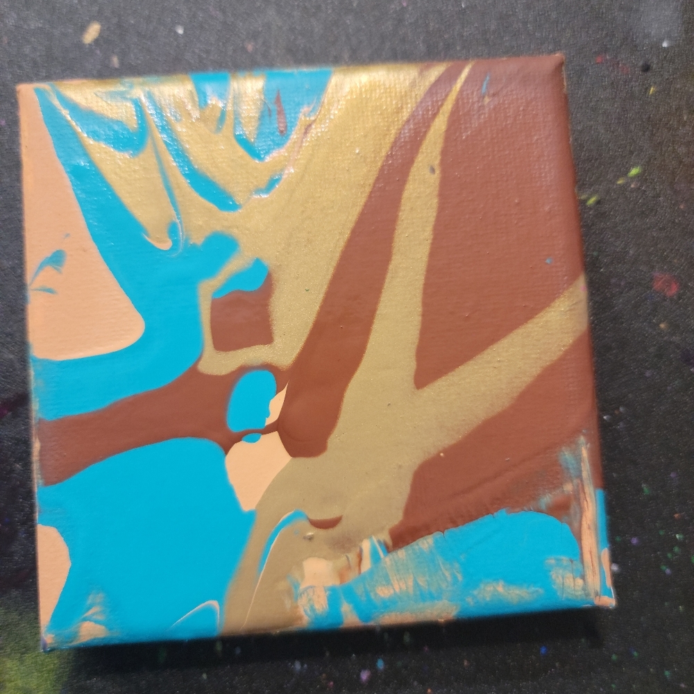 4 x 4 spin art